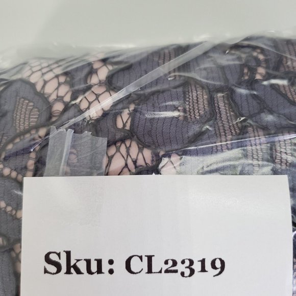 Eliza J Dress Womens 12 Sheath 3/4 Bell Sleeves Lace Lined Scallop Edge Purple - Picture 16 of 16